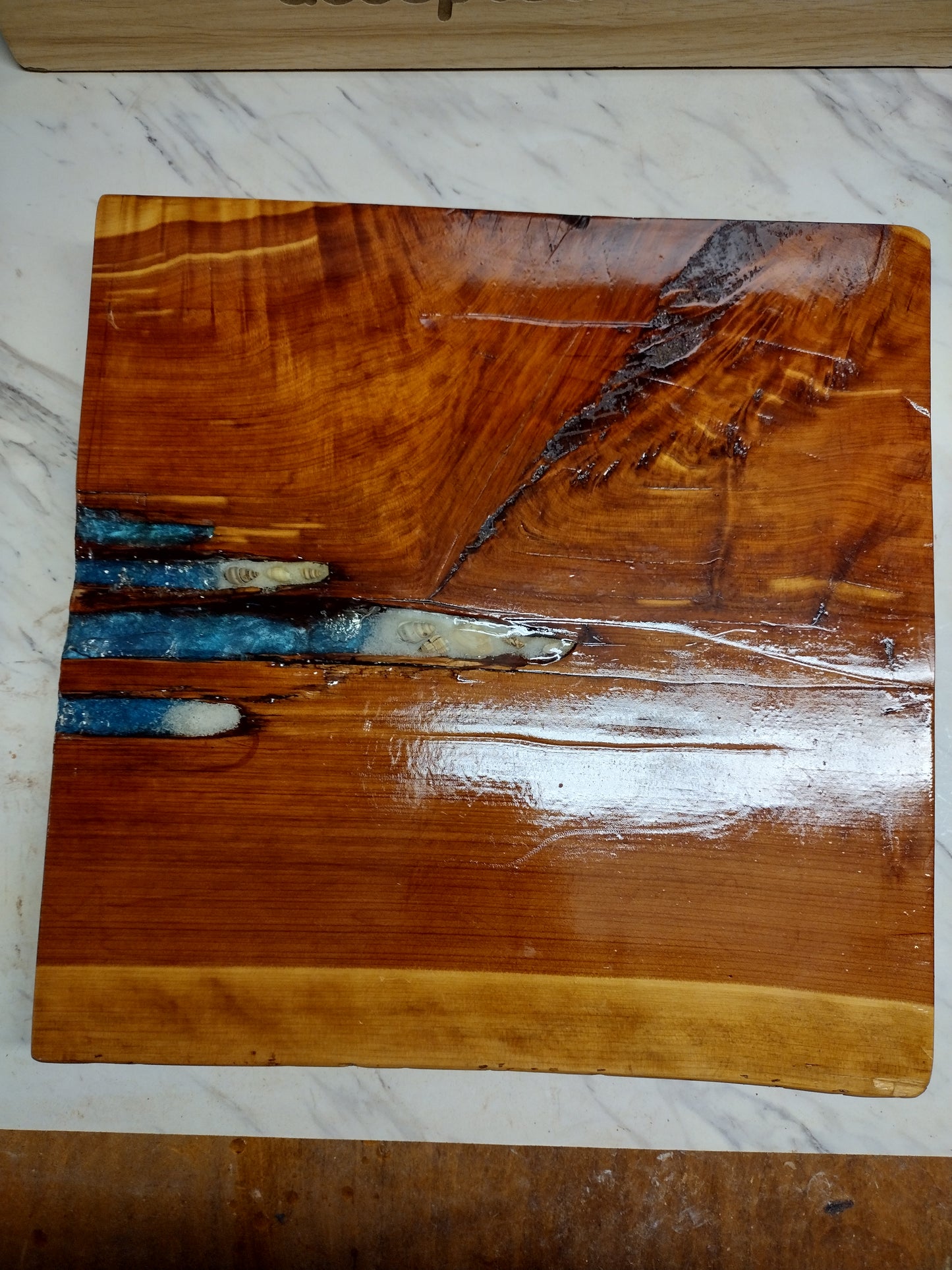 Cedar Beach Pour Butcher Block