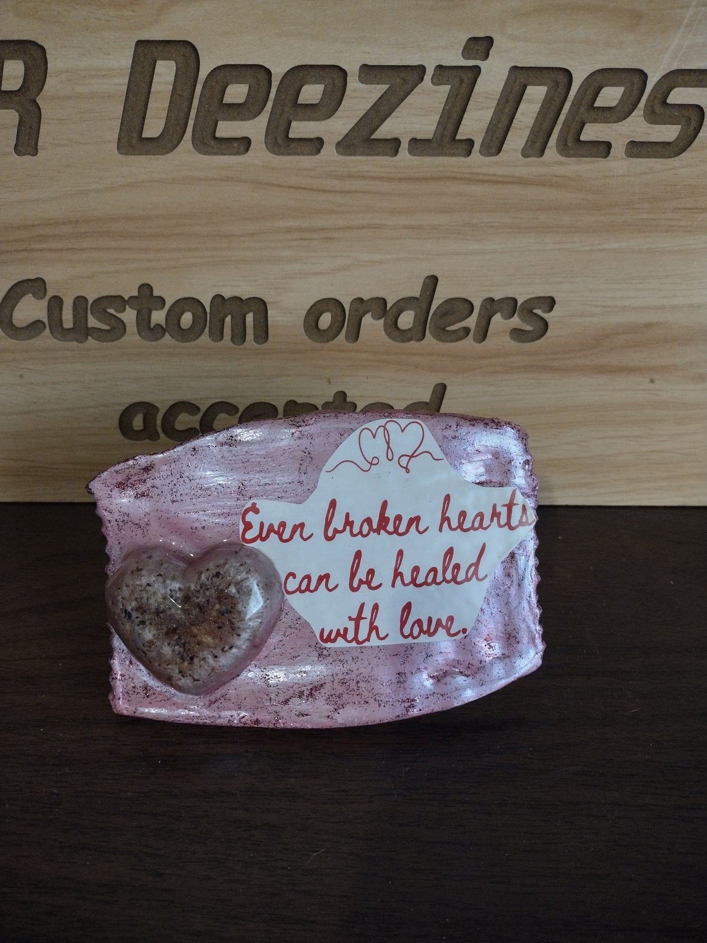 Even Broken Hearts Valentine's Day Plaque
