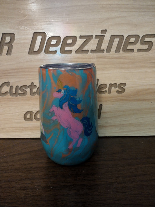 Rainbows and Unicorns 16 oz Tumbler