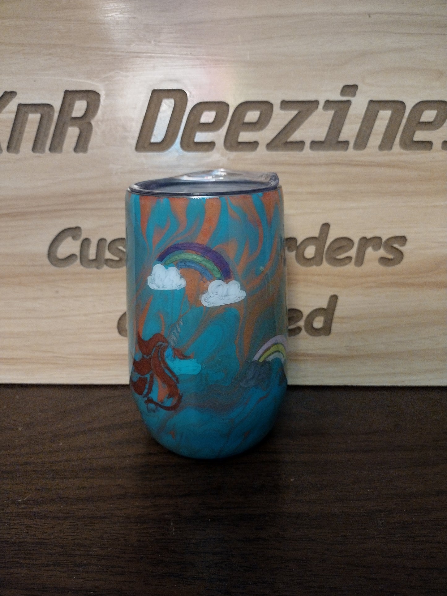 Rainbows and Unicorns 16 oz Tumbler