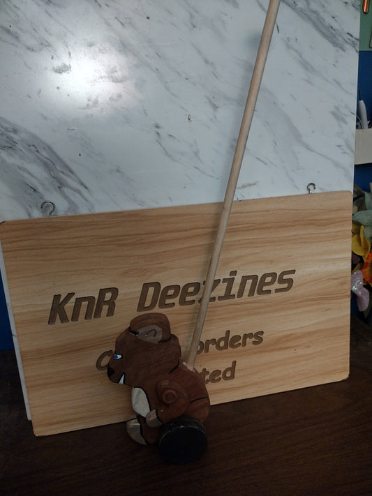 Wooden Bear Walking Toy