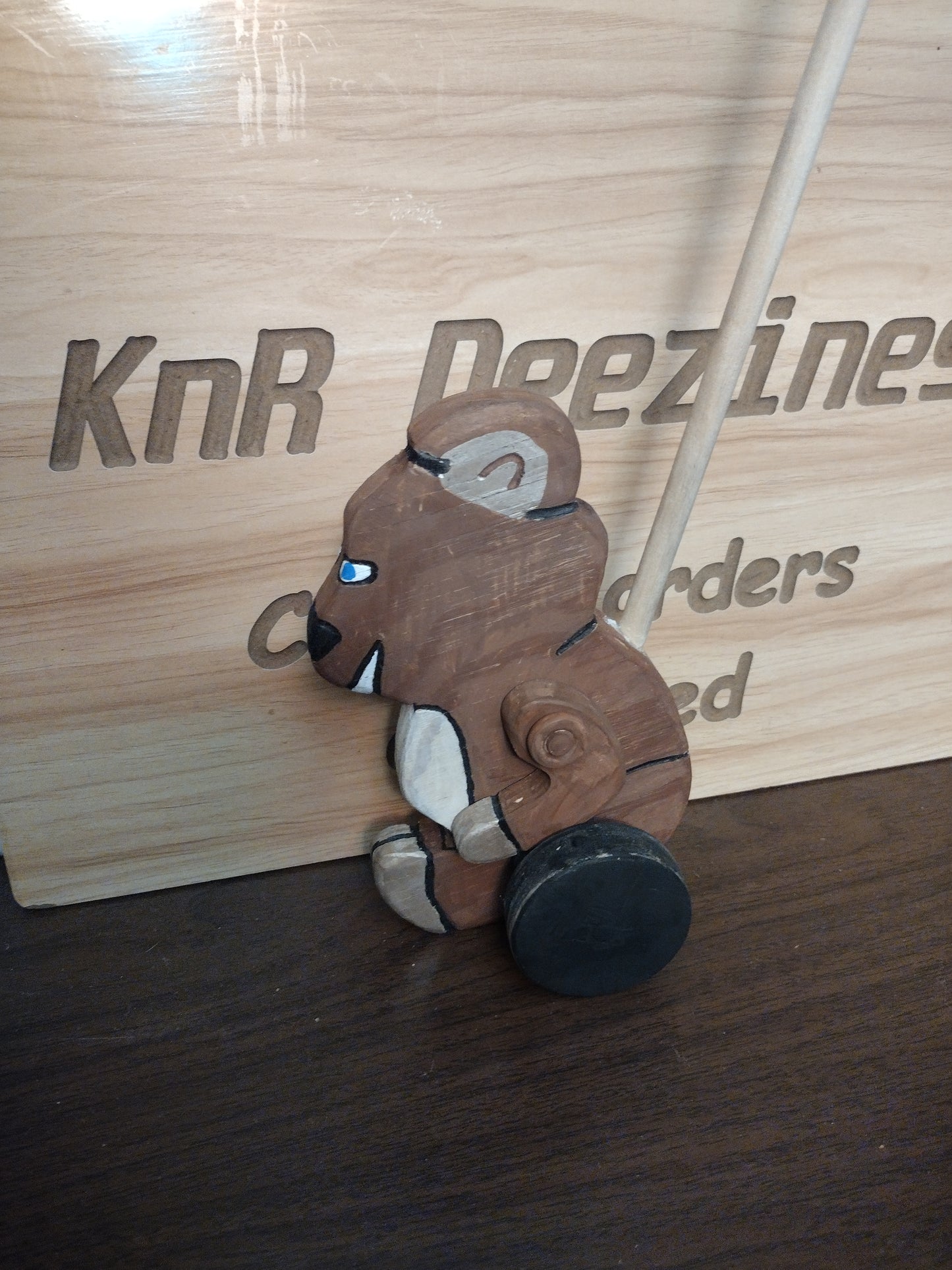 Wooden Bear Walking Toy
