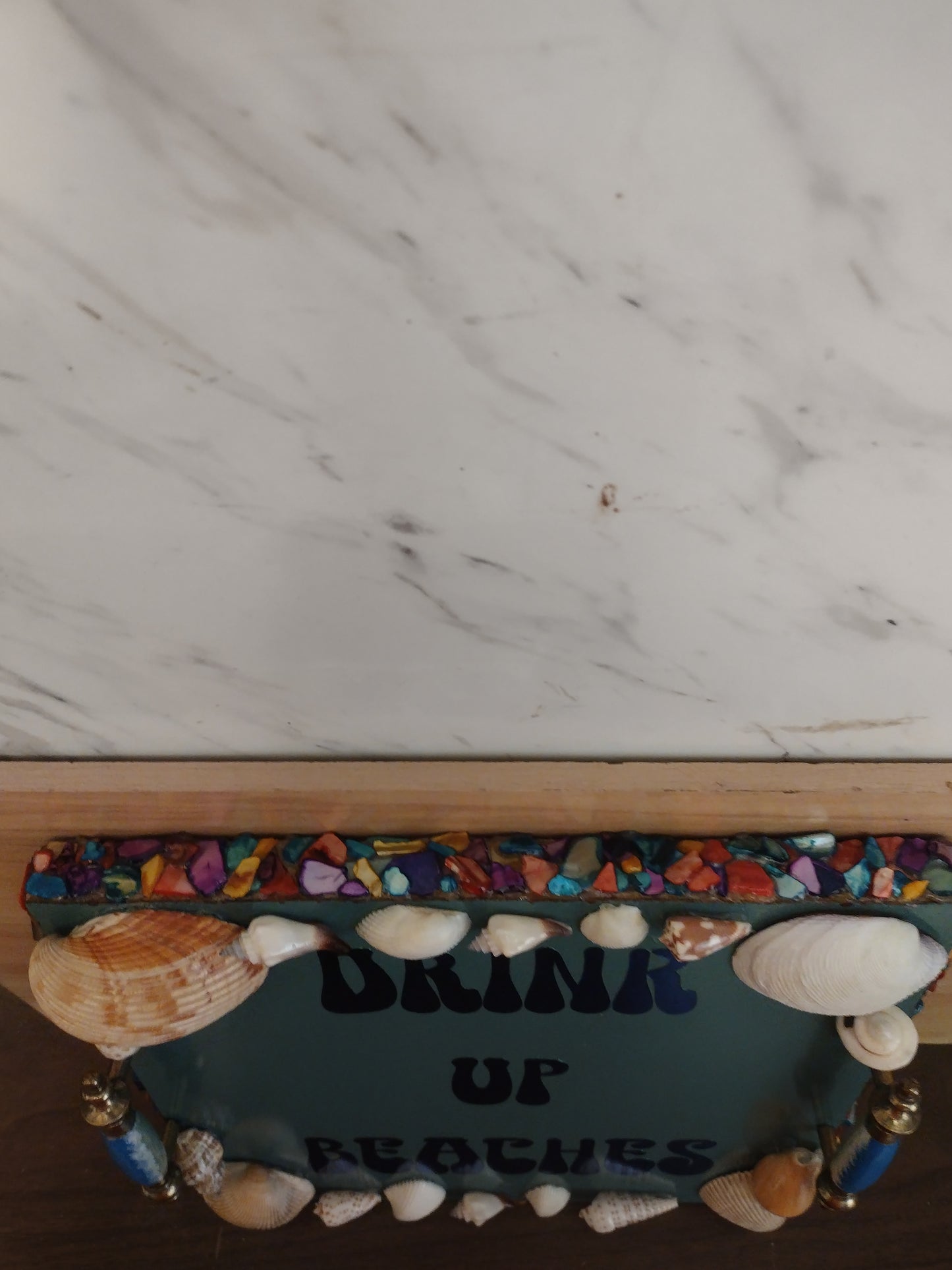 Drink Up Beaches Serving Tray