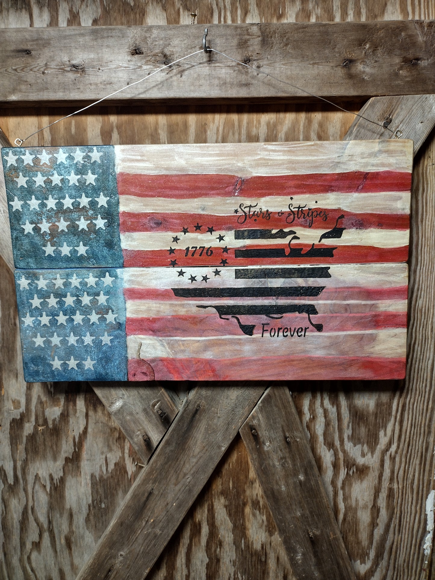 Hanging Patriotic Sign
