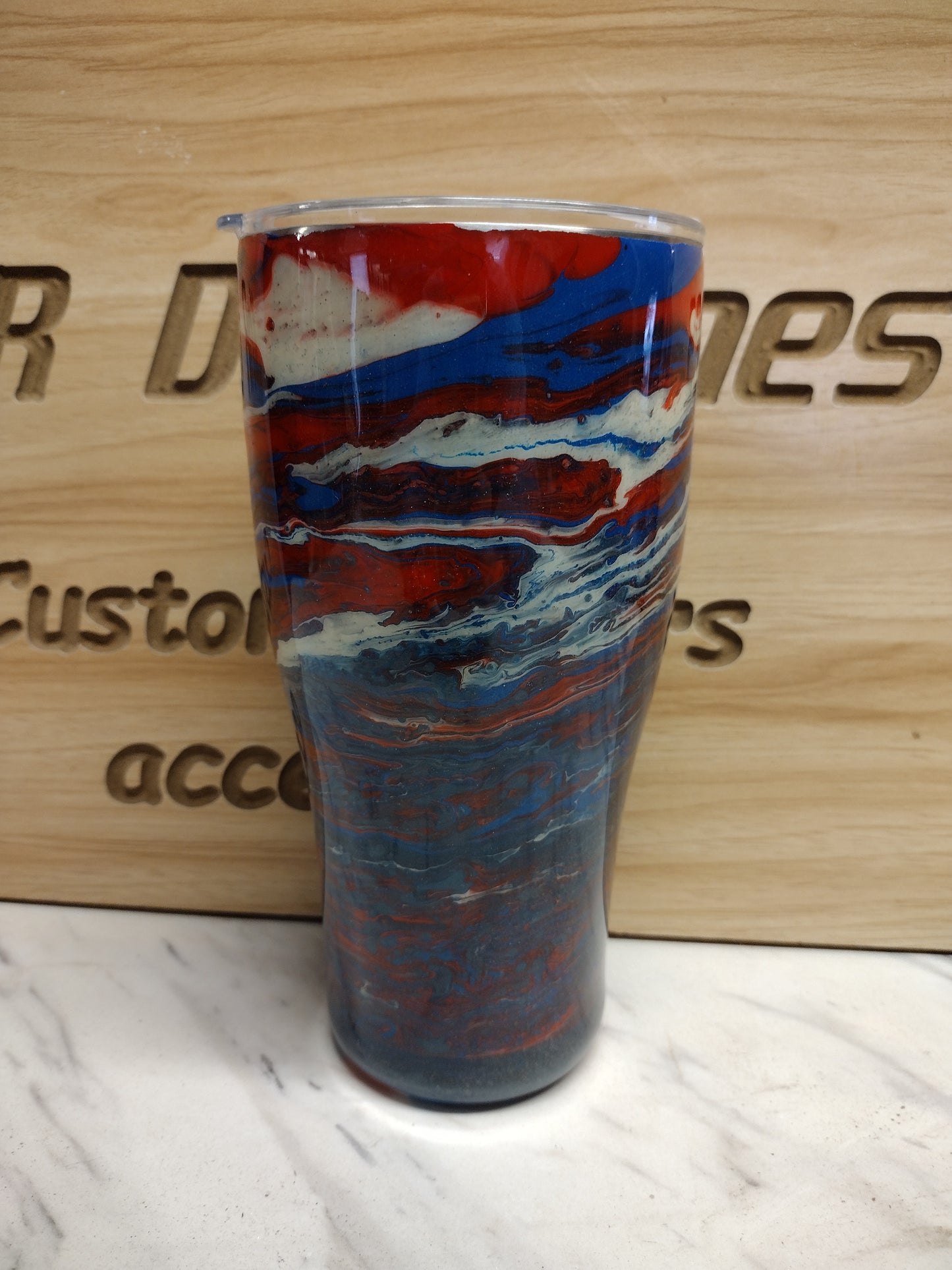Patriotic Storm 30 oz Tumbler