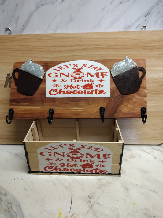 Let's Stay Gnome Hot Chocolate Set