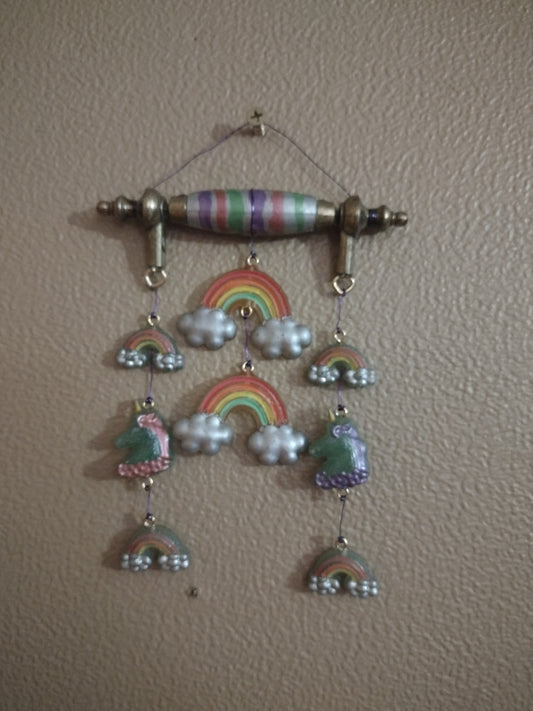 Unicorn and Rainbow Mini Hanging Decor
